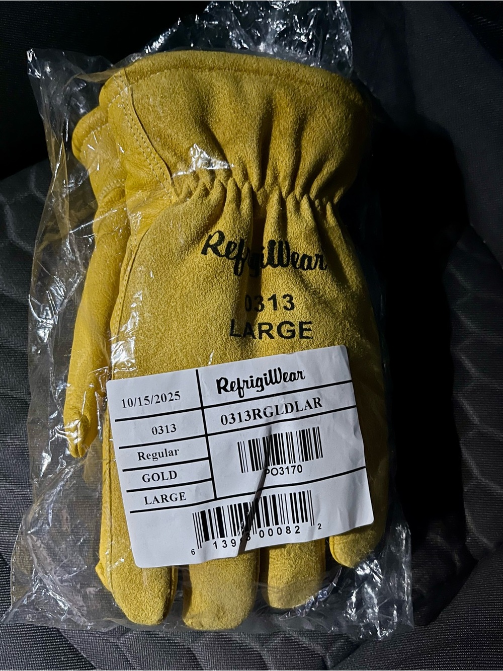 Refrigiwear Insulated Goatskin Leather Gloves